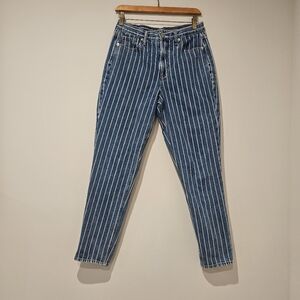 American Eagle Striped Women's Mom Jeans, Size 6